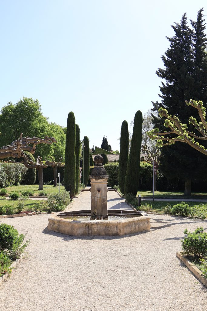 Allée et jardins méditerranéens de Baumanière aux Baux-de-Provence