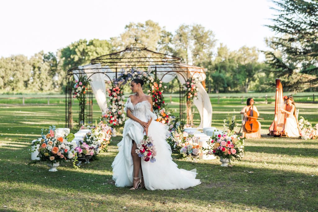 Décoration de cérémonie par evensia, wedding designer en Provence